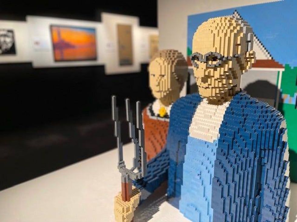 "The Art of the Brick" features more than 100 of his works, some original, some recreated from photos. There are even reimagined versions of some of the world