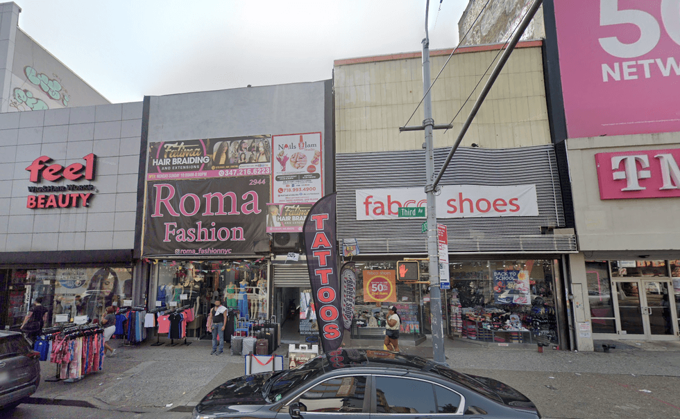The attack happened at a clothing store on Third Avenue in the Melrose section