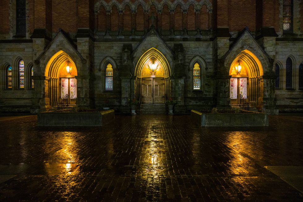 The Basilica of Ste. Anne de Detroit is a historic Catholic church located in the Corktown neighborhood of Detroit, Michigan. Built in the Gothic Revival style, the church was completed in 1887 and boasts an impressive array of architectural features. The exterior is defined by its ornate stonework, steeply pitched roofs, and soaring bell towers. The interior is equally stunning, with intricate woodwork, stained glass windows, and a grand altar that serves as the focal point of the sanctuary. The church