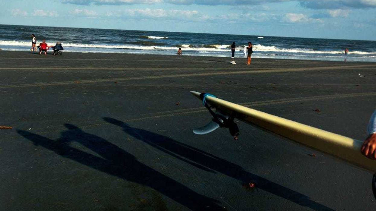 The beach in Tybee Island, Ga., in 2008. So far in 2021, five headless birds have been found on the beach. (Photo by Chris Hondros/Getty Images)
