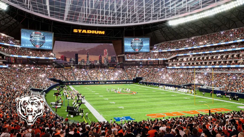 The Bears released renderings of a proposed state-of-the-art stadium on the lakefront.