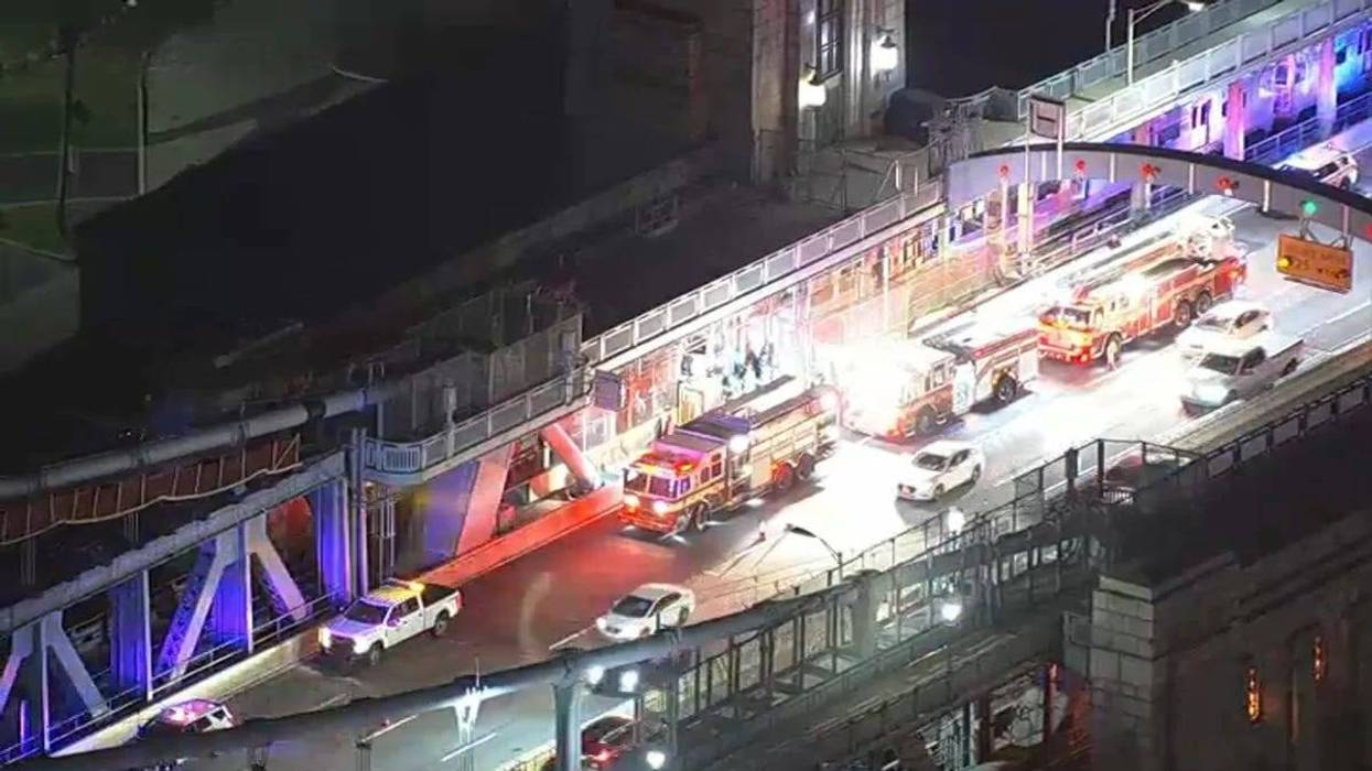 The Ben Franklin Bridge after a PATCO train struck and killed two contractors on Oct. 15.