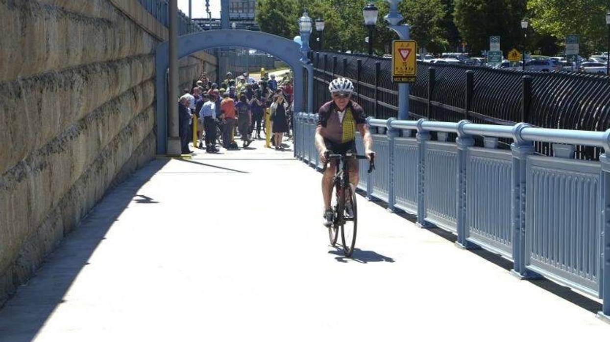 The Ben Franklin Bridge just became a lot more accessible for pedestrians and cyclists.