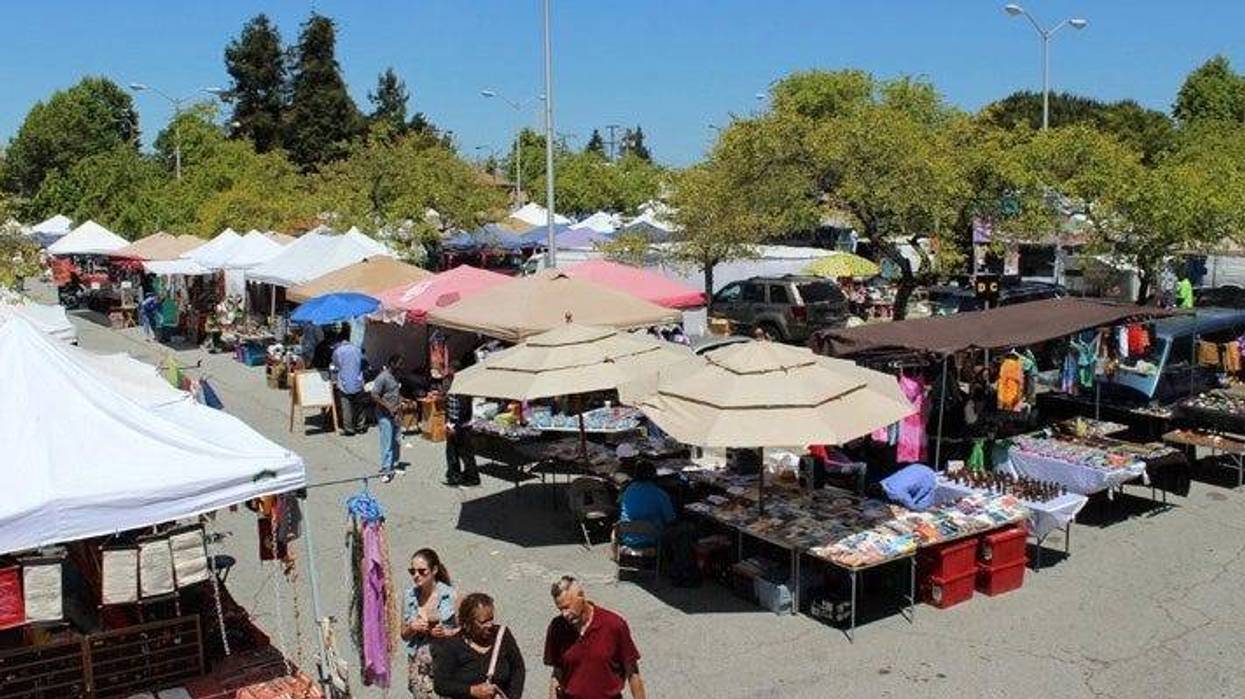 The Berkeley Flea Market at the Ashby BART station.