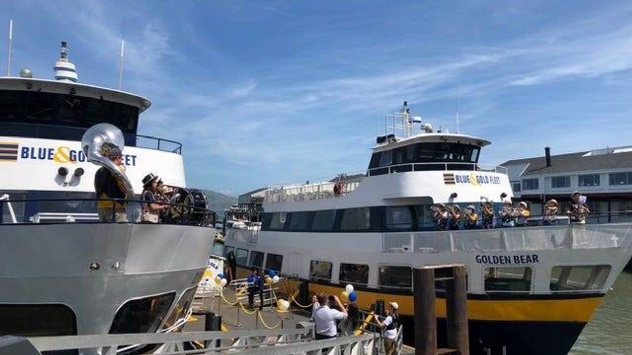 The Blue and Gold Fleet ferry in San Francisco celebrated its anniversary on May 23, 2019.