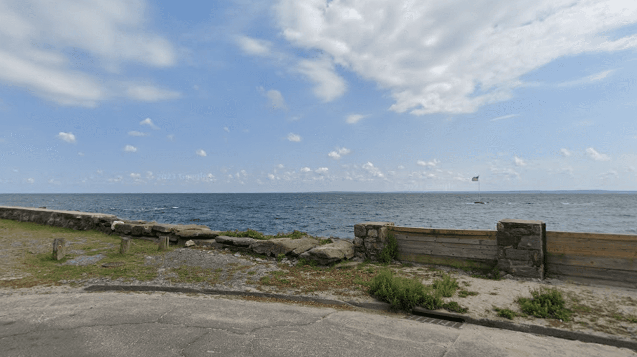 The boat capsized off Shippan Point in Stamford on Sunday