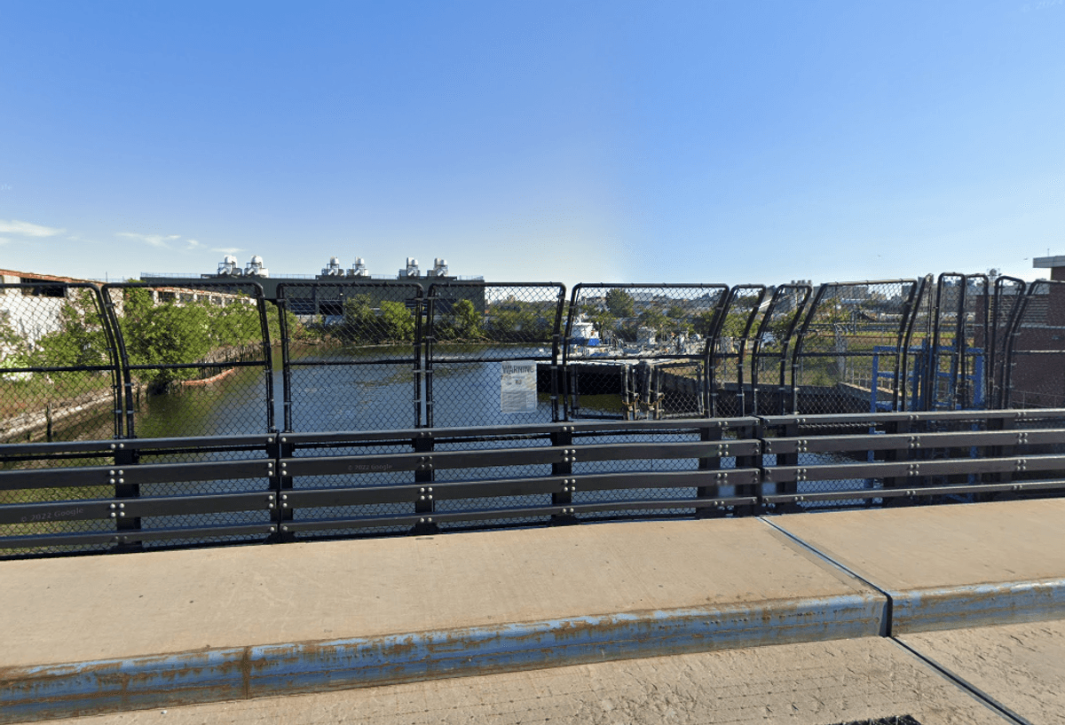 The body was removed from Newtown Creek on Tuesday morning