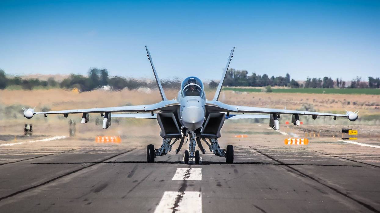 The Boeing Growler is a specialized electronic warfare version of the U.S. Navy's two-seat F/A-18F Super Hornet jet fighter.