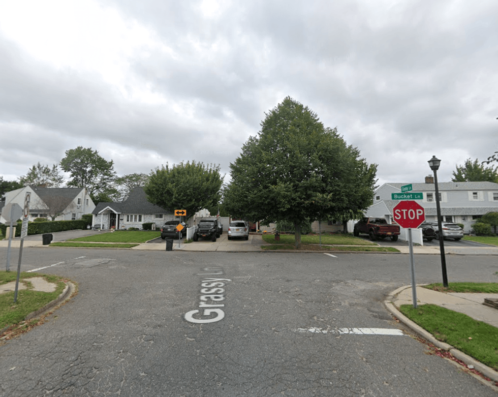 The boy was struck by a minivan in a residential area of Levittown on Monday morning, police said