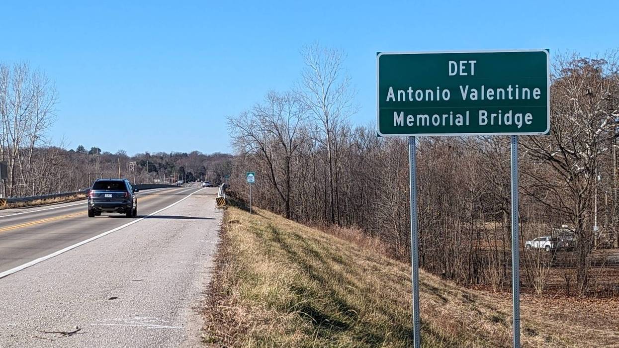 The bridge on Telegraph Road connecting Arnold and Oakville over the Meramac River has been named after fallen St. Louis County Officer Detective Antonio Valentine.