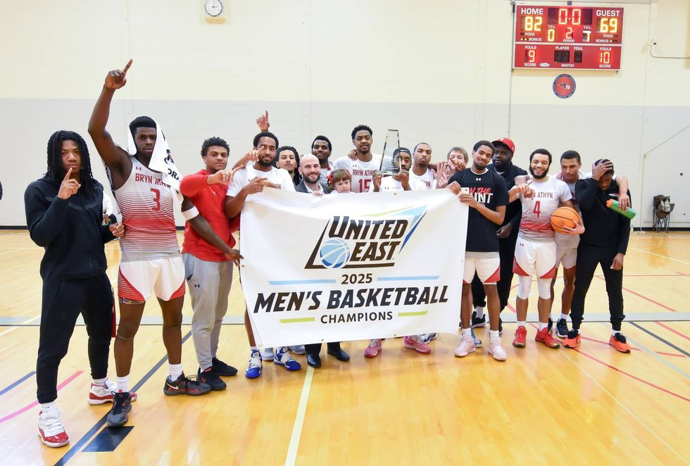 The Bryn Athyn Lions after winning the United East Conference Tournament.