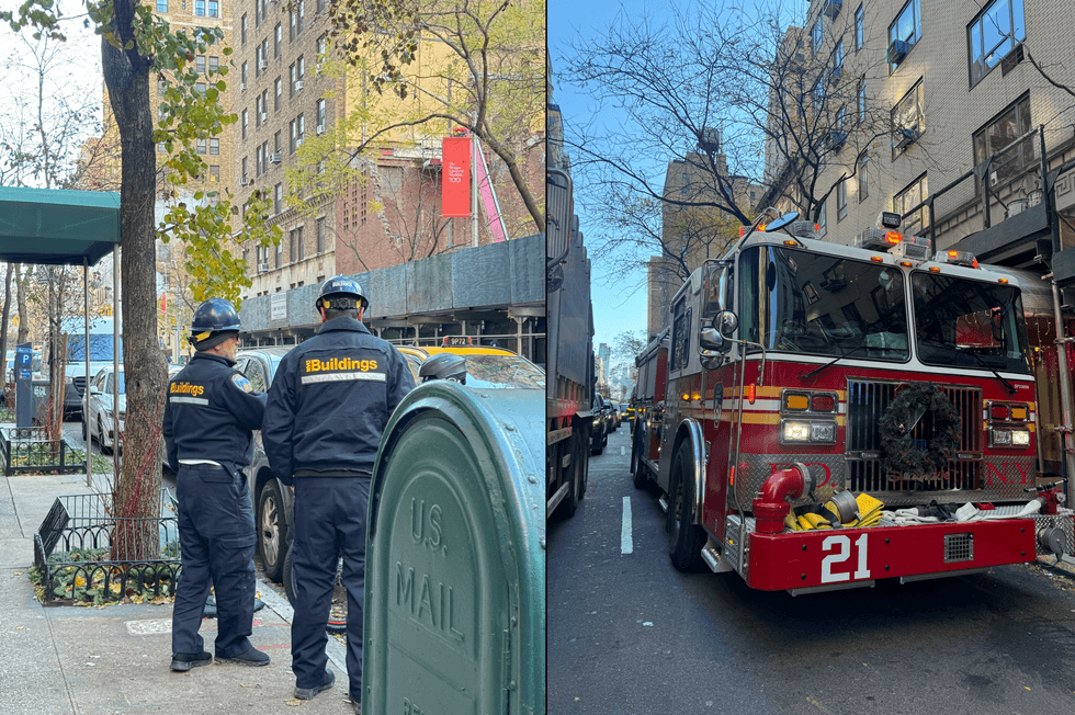 The Buildings Department and FDNY were at the scene