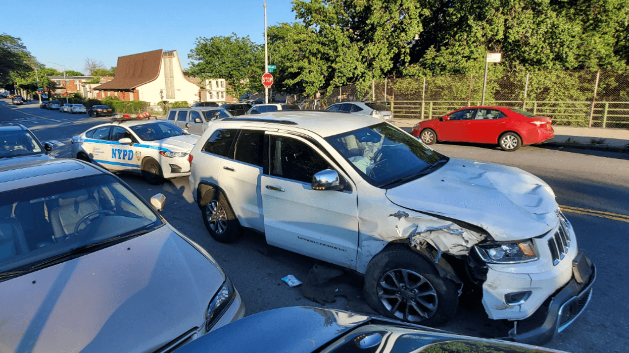 The car that fatally hit a cyclist on Sunday