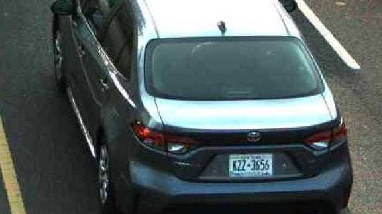 The car that the group of attackers forced the victim into.
