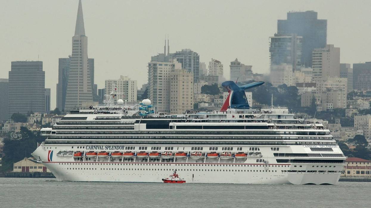 The Carnival Splendor cruise ship arrives in the San Francisco Bay May 1, 2009 in San Francisco.