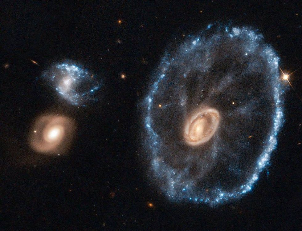 The Cartwheel Galaxy captured by Hubble (2018)