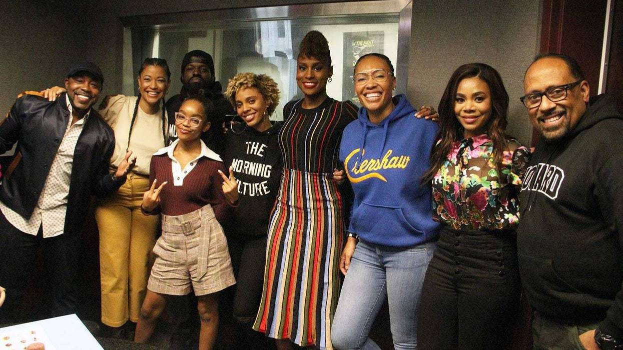 The cast and crew of the movie "Little" visit V-103's The Morning Culture with Frank Ski, Jade Novah & JR