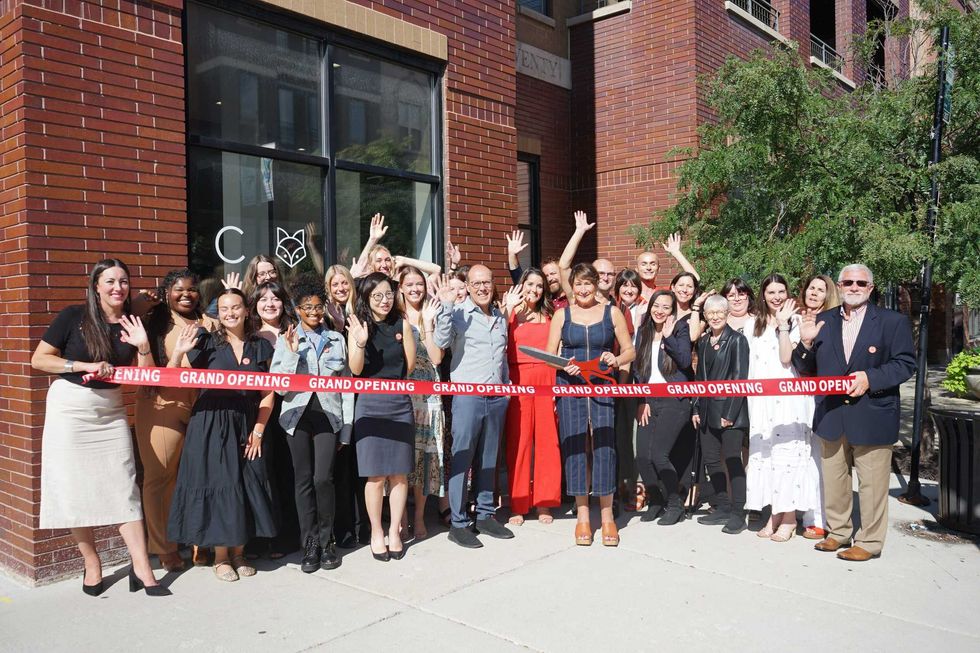 The CF&A team celebrates the opening of their new office