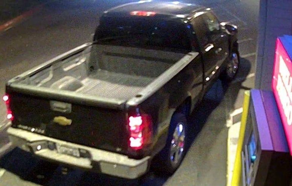 The Chevrolet Silverado truck driven by the man who shot Bobby Gayle Jr. on Oct. 8.