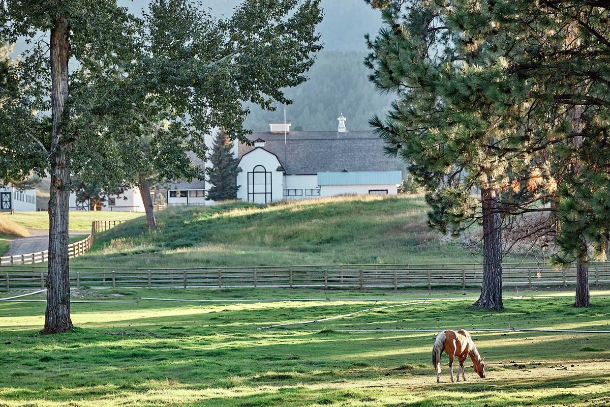 The Chief Joseph Ranch near Darby, Mont., is the filming location for the Dutton Ranch in the television streaming show "Yellowstone," seen on Sunday, Sept. 10, 2023.