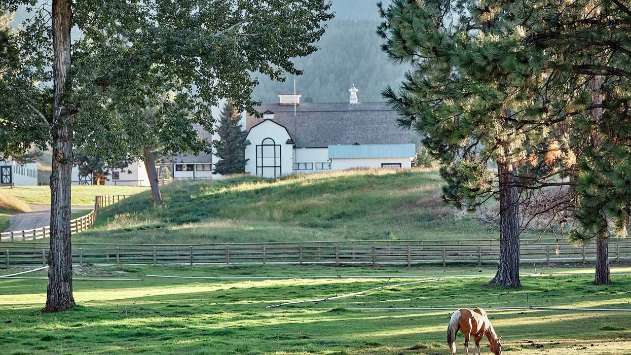 The Chief Joseph Ranch near Darby, Mont., is the filming location for the Dutton Ranch in the television streaming show "Yellowstone," seen on Sunday, Sept. 10, 2023.