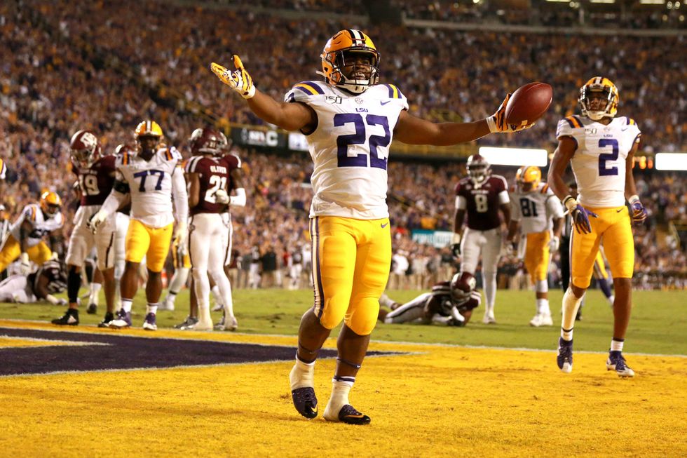 The Chiefs met with LSU standout Clyde Edwards-Helaire at the NFL Combine