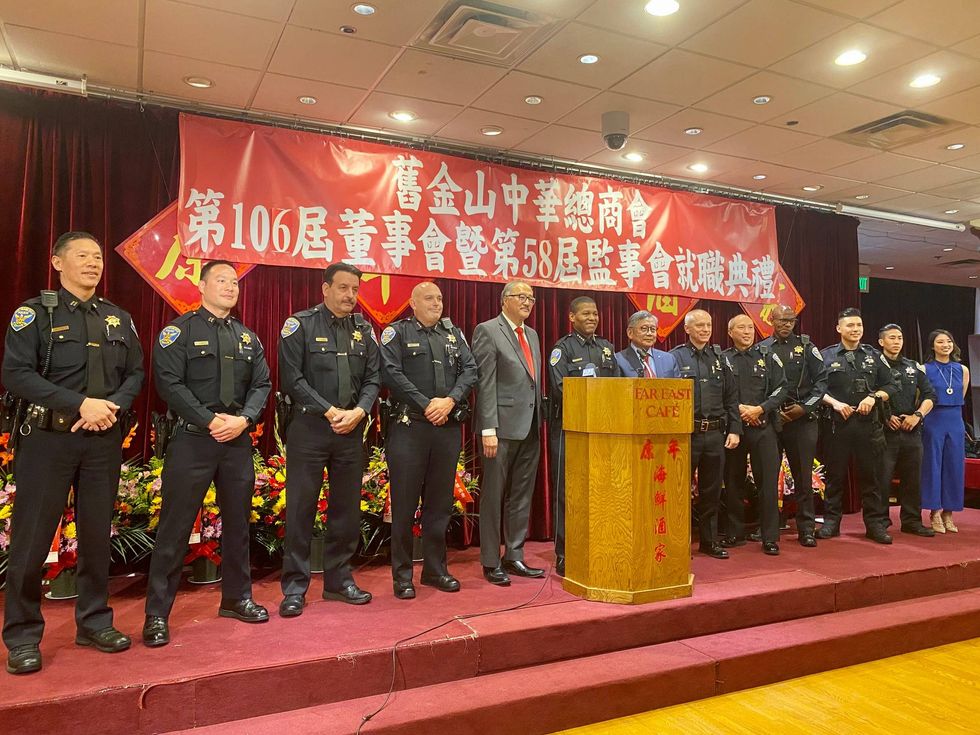 The Chinese Chamber of Commerce swearing-in ceremony.
