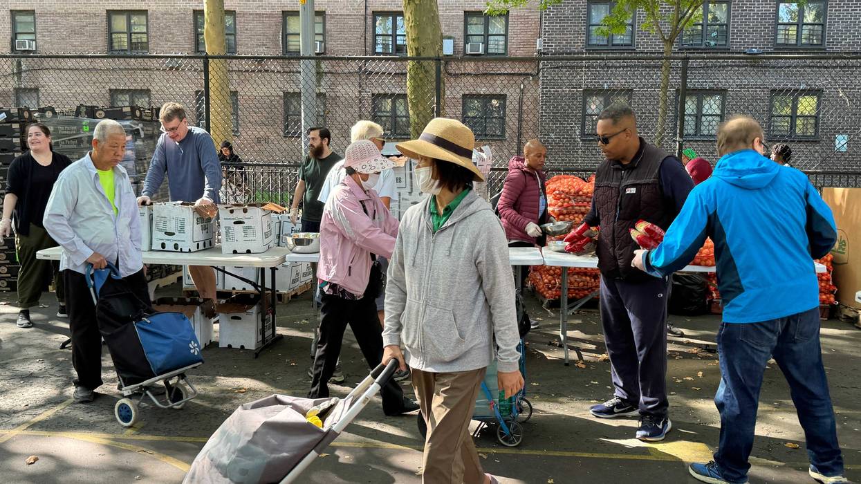The City Harvest Mobile Market at the Tompkins Houses in Bed-Stuy, Brooklyn on Wednesday, Aug. 21, 2024.