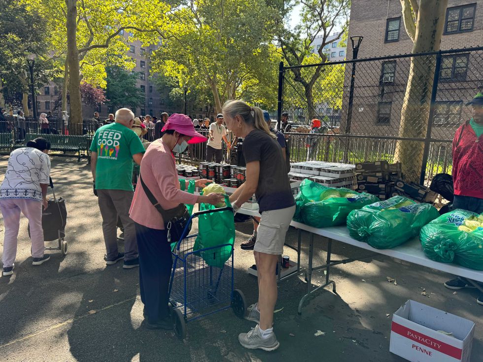 The City Harvest Mobile Market at the Tompkins Houses in Bed-Stuy, Brooklyn on Wednesday, Aug. 21, 2024.