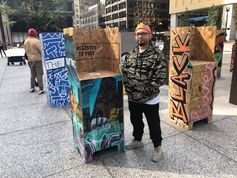 The city of Chicago took a symbol of the unrest we saw on the streets over the summer when looting occurred and created an educational art installation.