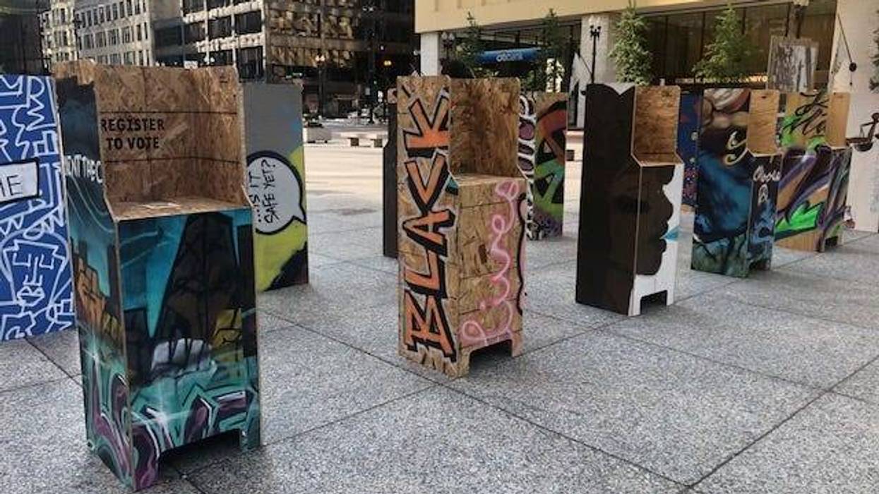 The City of Chicago will unveil a new art installation Tuesday to highlight the power of voting.