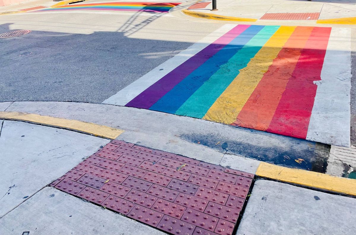 The City of Dallas has notified the Texas Department of Transportation that it will remove rainbow and other decorative crosswalk designs, including those in the Oak Lawn area, as part of a statewide directive requiring “non-standard” pavement markings be brought into compliance within 90 days.