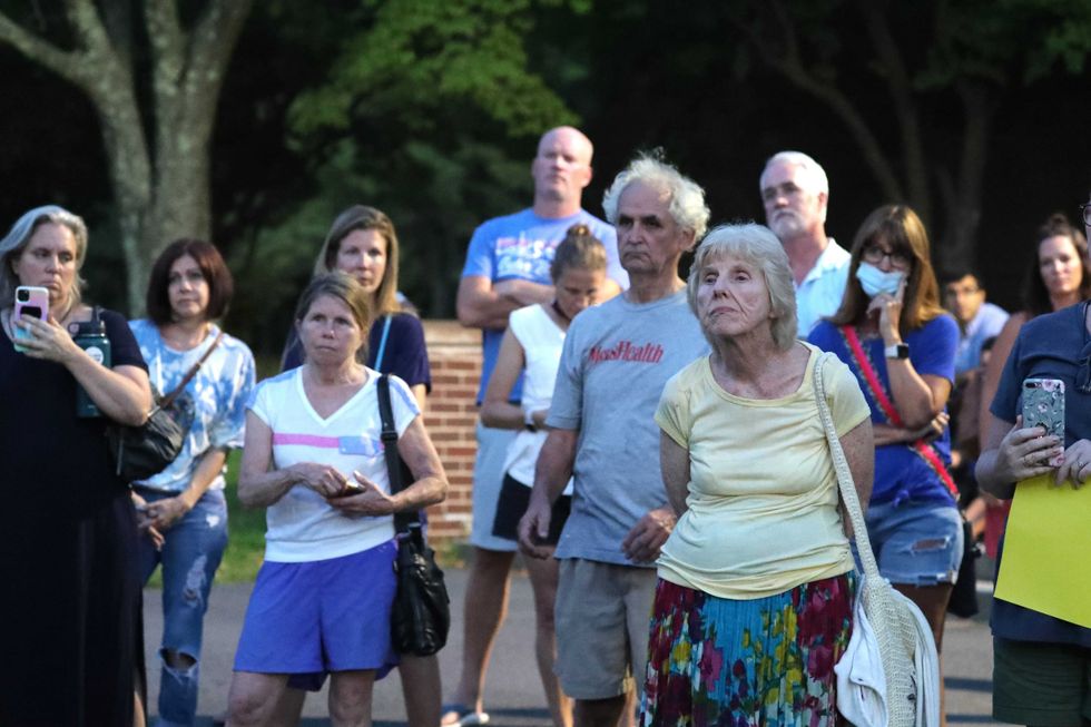 The Clarkstown School Board meeting at Clarkstown South in West Nyack wasn