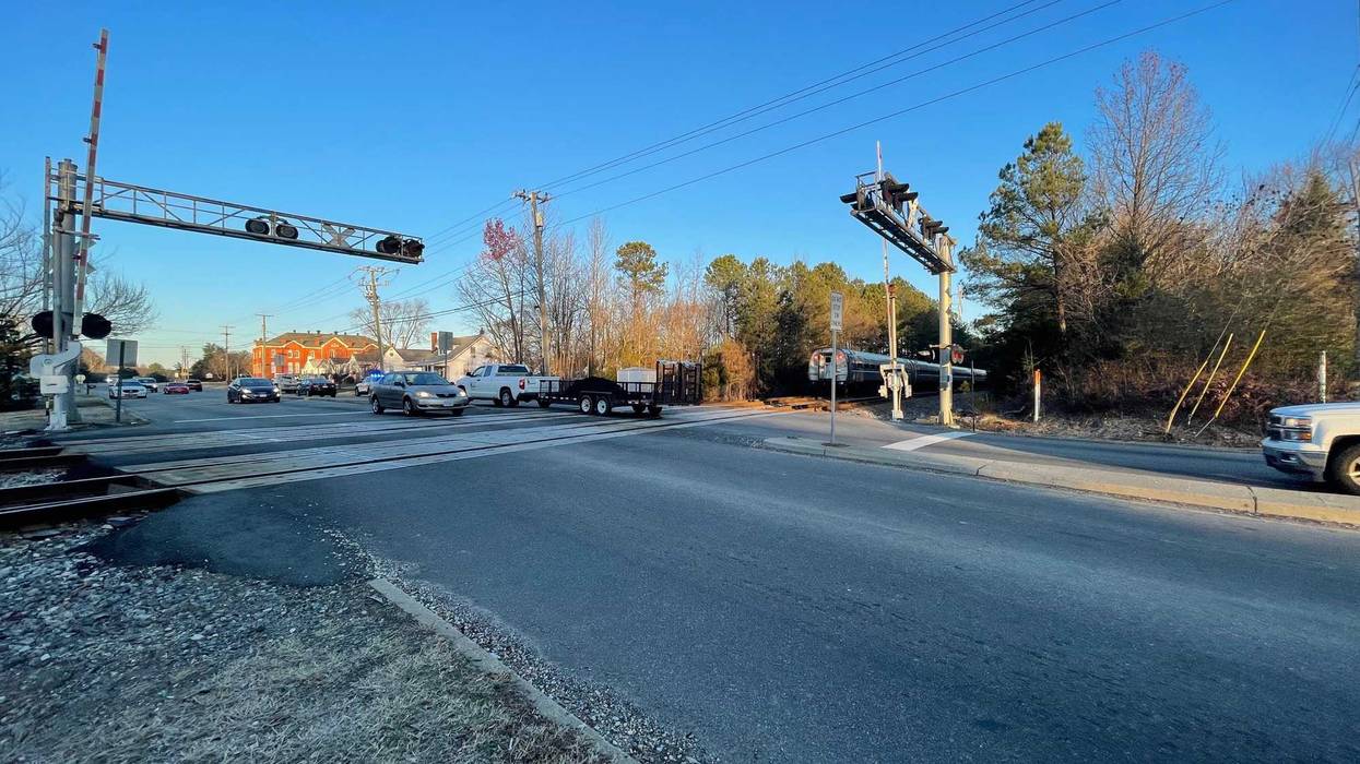 The collision occurred near an intersection, but traffic was not effected