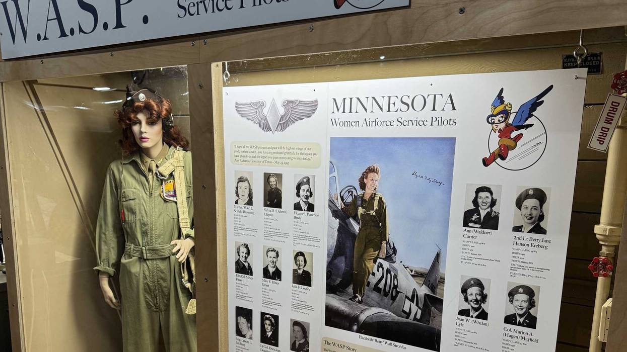 The Commemorative Airforce Minnesota Wing Museum (CAF MN Wing) created the tribute to the Minnesota women of WASP now on display in South St. Paul.