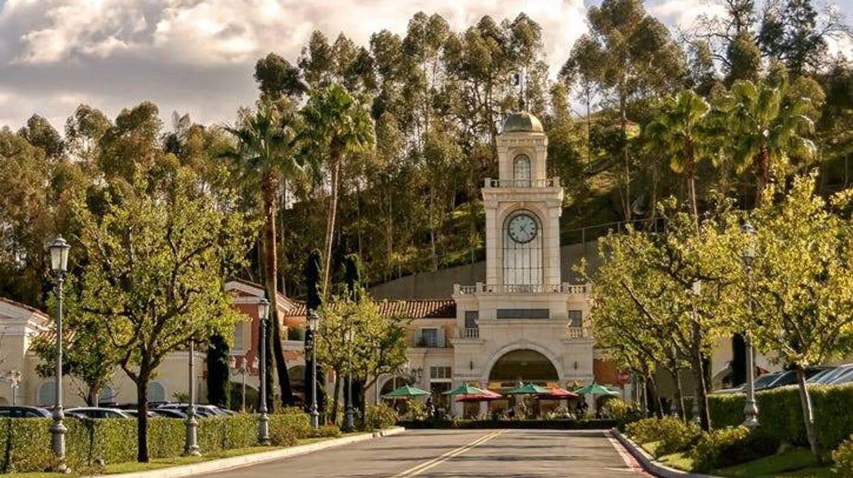 The Commons, an upscale outdoors shopping mall in Calabasas, California