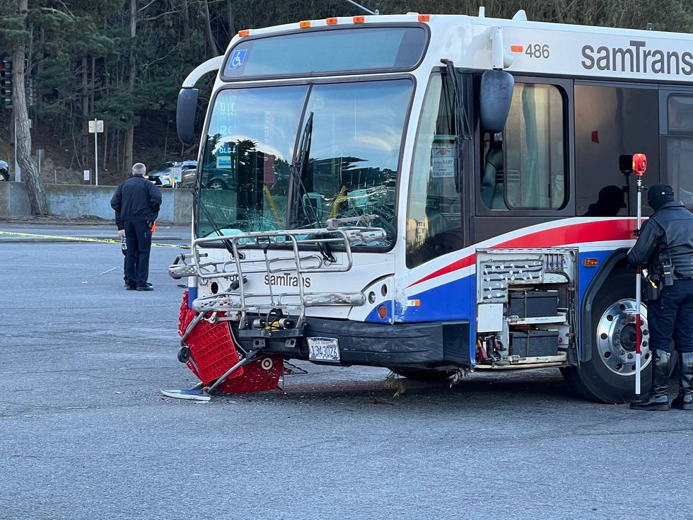 The crash damaged over a dozen cars in the parking lot.