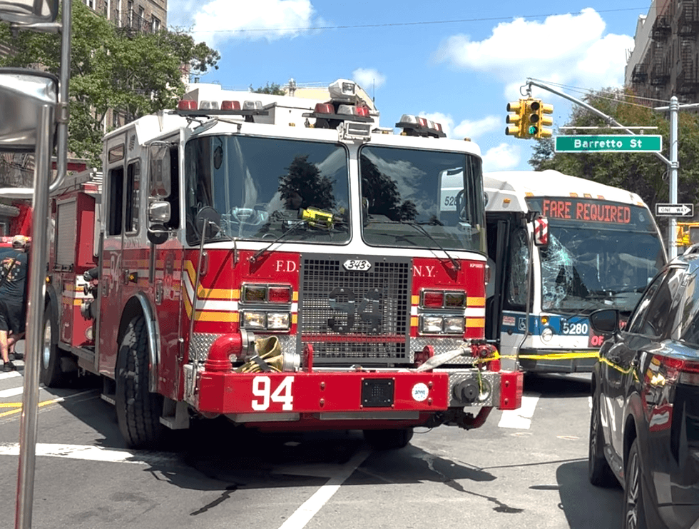 19 taken to hospitals after FDNY fire truck and MTA bus collide in the Bronx