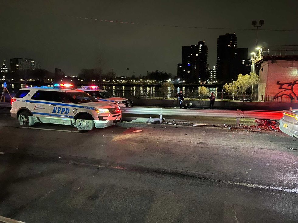 The crash left a debris field 100 yards long on the FDR Drive on Feb. 4, 2025
