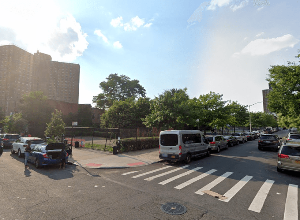 The crash scene is adjacent to the Carter G. Woodson Children