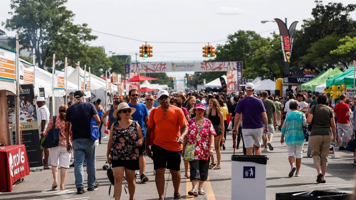 The crowd at Arts, Beats & Eats in Royal Oak