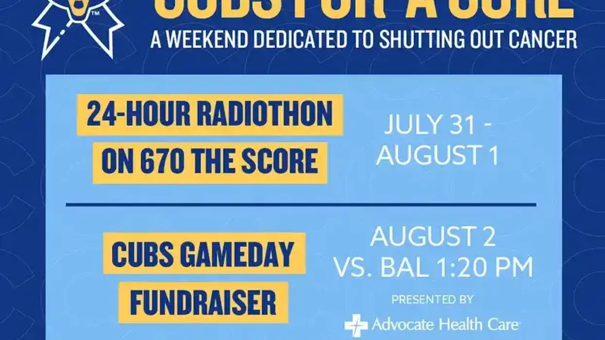 The Cubs for a Cure fundraiser will be held from July 31 to Aug. 2.