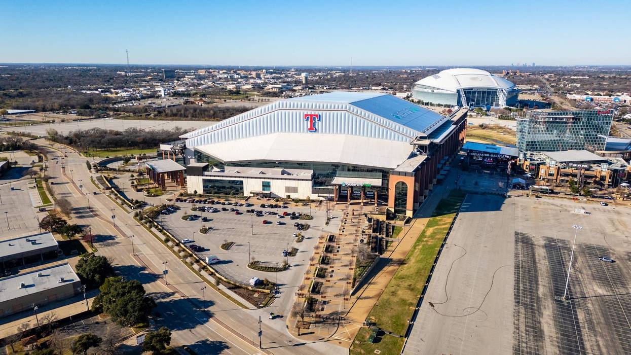 The Dallas Cowboys and the Texas Rangers are both playing home games this evening, with kickoff and first pitch set less than five minutes apart - putting tens of thousands of fans on the road at the same time.