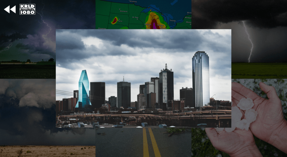 The Dallas skyline