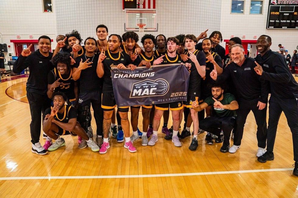 The Delaware Valley Aggies after winning the MAC Freedom Tournament to qualify for the NCAA Division III Tournament.
