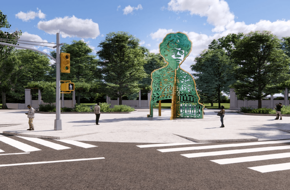 The design for Shirley Chisholm