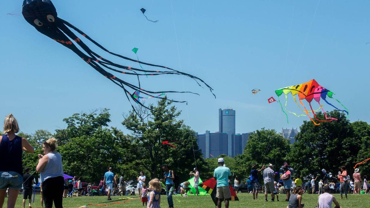 The Detroit Kite Festival on Belle Isle