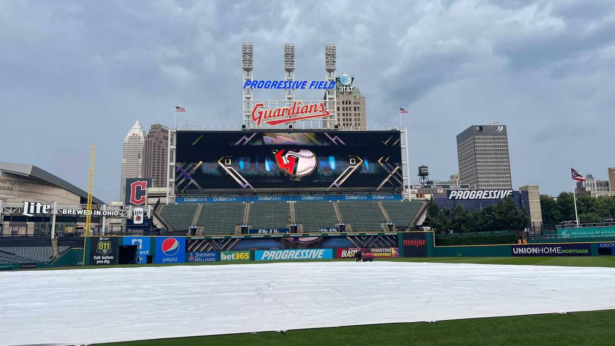 The Detroit Tigers and Cleveland Guardians postponed the series opener Thursday, Aug. 14, 2023, because of inclement weather at Progressive Field in Cleveland.