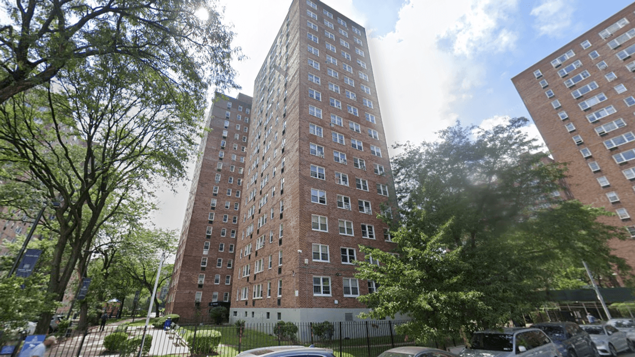 The dog was allegedly abused in a hallway of an apartment building on W. 141st Street, near Fifth Avenue, in Harlem