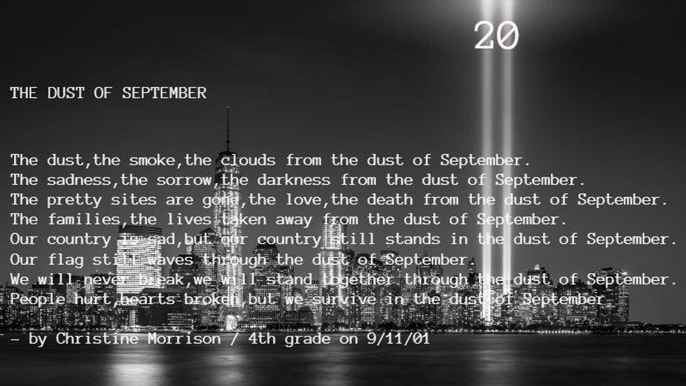The Dust of September - Christine Morrison 9/11/01